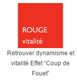 Rouge, vitalité, retrouver dynamisme et vitalité, effet coup de fouet